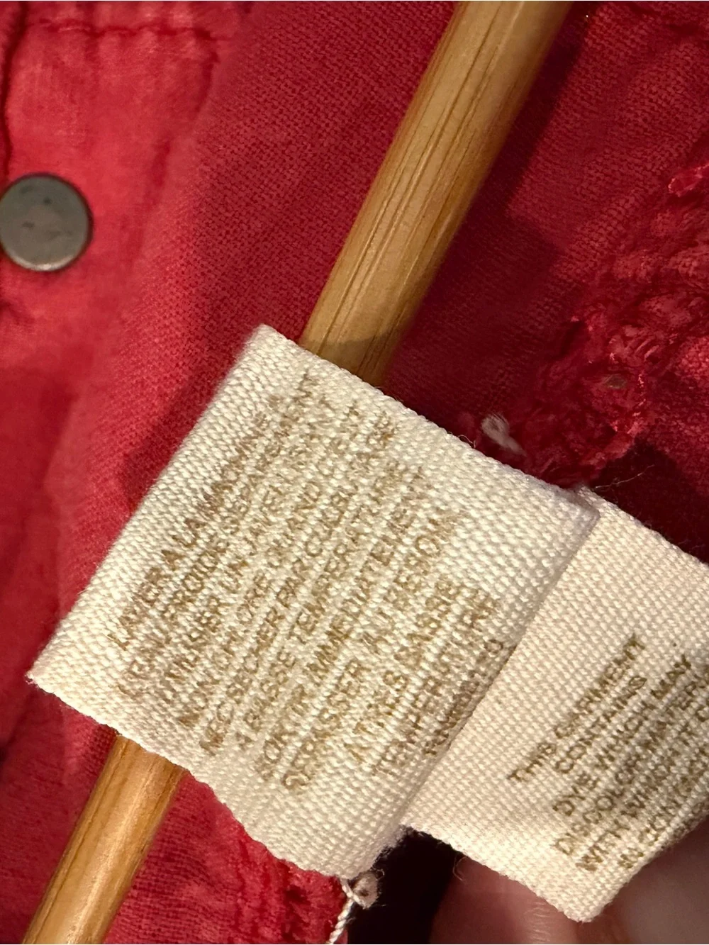 Free People Red Frayed Hem Shorts